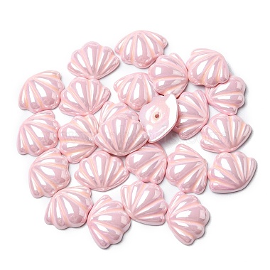 Opaque Resin Shell Shaped Beads(RESI-F043-01)-3
