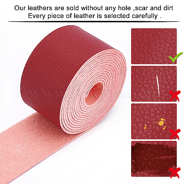 PU Leather Fabric Plain Lychee Fabric(AJEW-WH0034-89C-04)-4