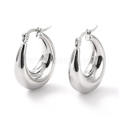 304 Stainless Steel Chunky Hoop Earrings for Women(EJEW-F280-06B-P)-2
