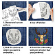 4 Sheets 11.6x8.2 Inch Stick and Stitch Embroidery Patterns(DIY-WH0455-147)-3