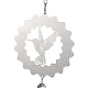 Butterfly 201 Stainless Steel 3D Wind Spinner with Glass Pendant(HJEW-E011-01P-05)-2