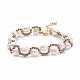 Bracelet tressé en perles naturelles et perles de verre(BJEW-JB08091-01)-1