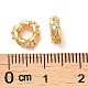 Brass Micro Pave Cubic Zirconia Beads(KK-P239-29A-G)-3