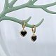 Clear Cubic Zirconia Heart Dangle Hoop Earrings(EJEW-SW00011-02)-4