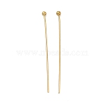 304 Stainless Steel Head Pins, Ion Plating(IP), Real 18K Gold Plated, 34.5mm(STAS-Z178-17G-01)