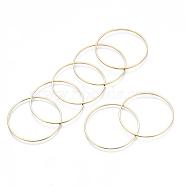 Brass Linking Rings, Metal Connector for DIY Jewelry Making, Ring, Light Gold, 35x1mm
(X-KK-S327-06KC-35mm)