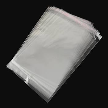 Rectangle OPP Cellophane Bags, Clear, 12x8cm, Unilateral Thickness: 0.035mm, Inner Measure: 7.5x8cm