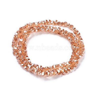 Chapelets de perles en verre galvanoplastique(EGLA-L021-PL01)-3