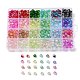 480Pcs 24 Colors Transparent Crackle Glass Beads Strand(GLAA-D013-02)-1
