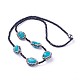 Natural Howlite Necklaces(NJEW-G323-01)-1