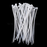 Nylon Cable Ties, Tie Wraps, Zip Ties, White, 105x4.5x3.5mm, 1000pcs/bag(FIND-WH0110-686)