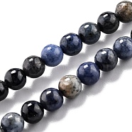 Natural Dumortierite Quartz Beads Strands, Round, 4.5mm, Hole: 1mm, about 82pcs/strand, 15.39 inch(39.1cm)(G-L574-07A)