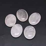Natural Rose Quartz Oval Palm Stone, Reiki Healing Pocket Stone for Anxiety Stress Relief Therapy, 44~45x33~34x9~12mm(G-P415-57)