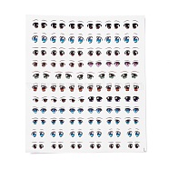 Water Transfer Eyes Stickers, for Middle Clay Doll Model Face, Eye Pattern, 15.1x13.2x0.03cm(DIY-B039-01)