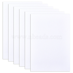 Chemical Fabric Self Adhesive Canvas, Painting Supplies, Rectangle, White, 30x21x0.03cm(AJEW-WH0152-66)