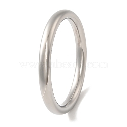 Non-Tarnish 304 Stainless Steel Plain Bangles, Stainless Steel Color, Inner Diameter: 2-1/2 inch(6.2cm)(BJEW-K237-05P)