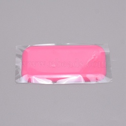 Silicone Eyelash Extension Pads, Grafting Eyelashes Tools, Rectangle, Hot Pink, 11x5.5x0.5cm(MRMJ-WH0073-51A)