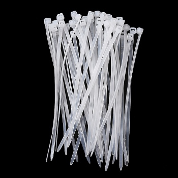 Nylon Cable Ties, Tie Wraps, Zip Ties, White, 105x4.5x3.5mm, 1000pcs/bag