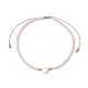 bracelets de perles tressées en coquillage naturel et graines de verre en forme de cœur(BJEW-JB09922-01)-1