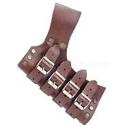 PU Sheath Holder, for Knight Sword, with Iron Buckles, Garment Accessories, Coconut Brown, 180x155x13mm, Inner Diameter: 41x15mm(FIND-WH0037-58BAB-01)
