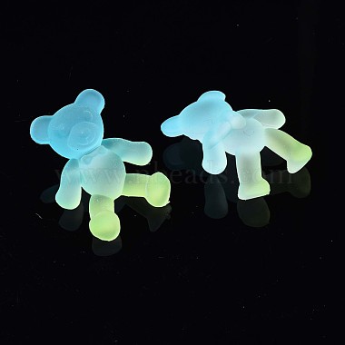 1-Hole Transparent Spray Painted Acrylic Buttons(BUTT-N020-001-B01)-3