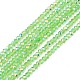 Transparent Electroplate Glass Beads Strands(EGLA-F156-AB05)-1