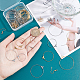 Kit para hacer aretes colgantes con anillo envolvente de alambre unicraftale DIY(DIY-UN0003-65)-2