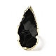 Natural Obsidian Arrow Chunky Adjustable Ring(G-D468-06LG)-2