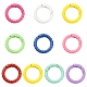 10Pcs Spray Painted Alloy Spring Gate Rings(FIND-YW0001-56)-1