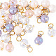 25Pcs Electroplate Glass Charms(PALLOY-TAC0314)-2