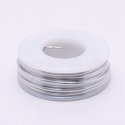 Aluminum Wire, with Spool, Silver, 15 Gauge, 1.5mm, 10m/roll(AW-G001-1.5mm-01)