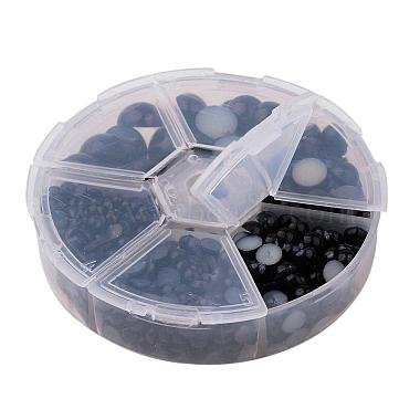 1box abs пластмассовые имитационные жемчужные купольные кабошоны(SACR-X0002-25-B)-2