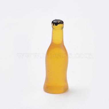 27mm Orange Bottle Resin Beads