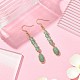 Green Aventurine Dangle Earring for Women(EJEW-JE05928-01)-2