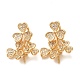 Brass Micro Pave Cubic Zirconia Screw Eye Peg Bails(CU-K002-19G)-1