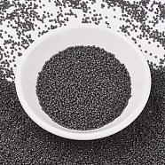MIYUKI Delica Beads, Cylinder, Japanese Seed Beads, 11/0, (DB2368) Duracoat Opaque Dyed Charcoal, 1.3x1.6mm, Hole: 0.8mm, about 10000pcs/bag, 50g/bag(SEED-X0054-DB2368)