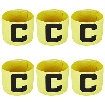 Nylon Armband, Captain Armband, Yellow, 322x64x0.8mm