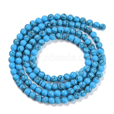 Synthetic Turquoise Beads Strands(G-U004-02J)-3