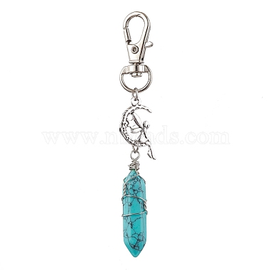 Bullet Synthetic Turquoise Pendant Decorations