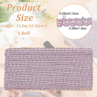 Polyester Braided Lace Ribbons(OCOR-WH0060-73E)-2