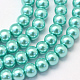 Baking Painted Pearlized Glass Pearl Round Bead Strands(X-HY-Q003-6mm-65)-1