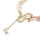 Bracelet en perles de quartz fraise naturelle(BJEW-TA00032-03)-5