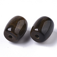 Resin Beads, Imitation Gemstone, Barrel, Camel, 12x9mm, Hole: 1.6mm(RESI-S387-018C-02)
