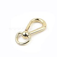 Alloy Swivel Clasps, Swivel Snap Hook, for Bag Buckle Accessories Makings, Light Gold, 70mm, Hole: 20mm(PW-WG38895-01)