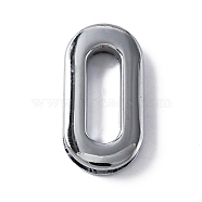 Alloy Eyelet Grommets for Bag, Screw-in Style, Oval, Bag Loop Handle Connector Rings, Purse Accessories, Platinum, 1.55x2.9x0.5cm, Hole: 6x19mm(FIND-WH0050-34A)