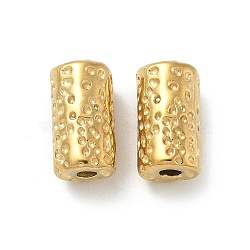 304 Stainless Steel Beads, Real 18K Gold Plated, Column, 15x8x7.5mm, Hole: 2.5mm(STAS-F309-B04)