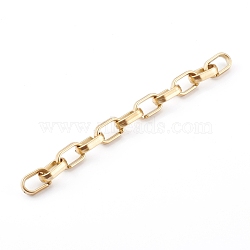 Opaque Spray Painted Acrylic   Linking Cable Chains, Quick Link Chains, Gold, 18.5x11.5x5mm, about 39.37 inch(1m)/strand(AJEW-JB00913-01)