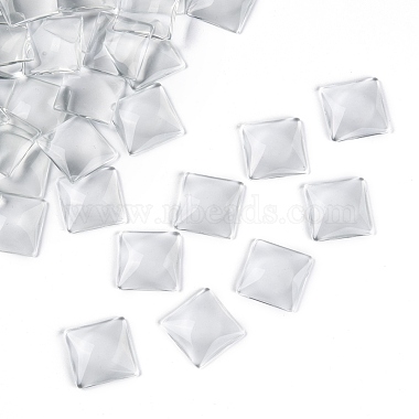 Transparent Glass Square Cabochons(X-GGLA-A001-30mm)-3