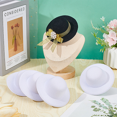 8 pcs 2 couleurs base de chapeau fascinateur rond en tissu eva pour chapellerie(AJEW-NB0005-59)-3