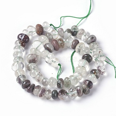 Natural Green Lodolite Quartz Beads Strands(G-L493-14)-3